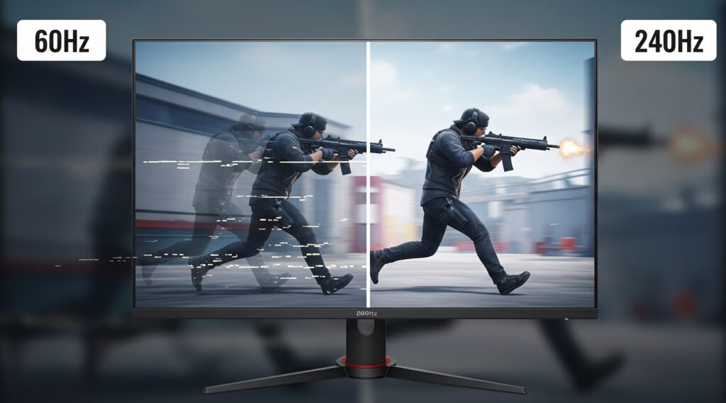 monitor 240hz vs 60hz